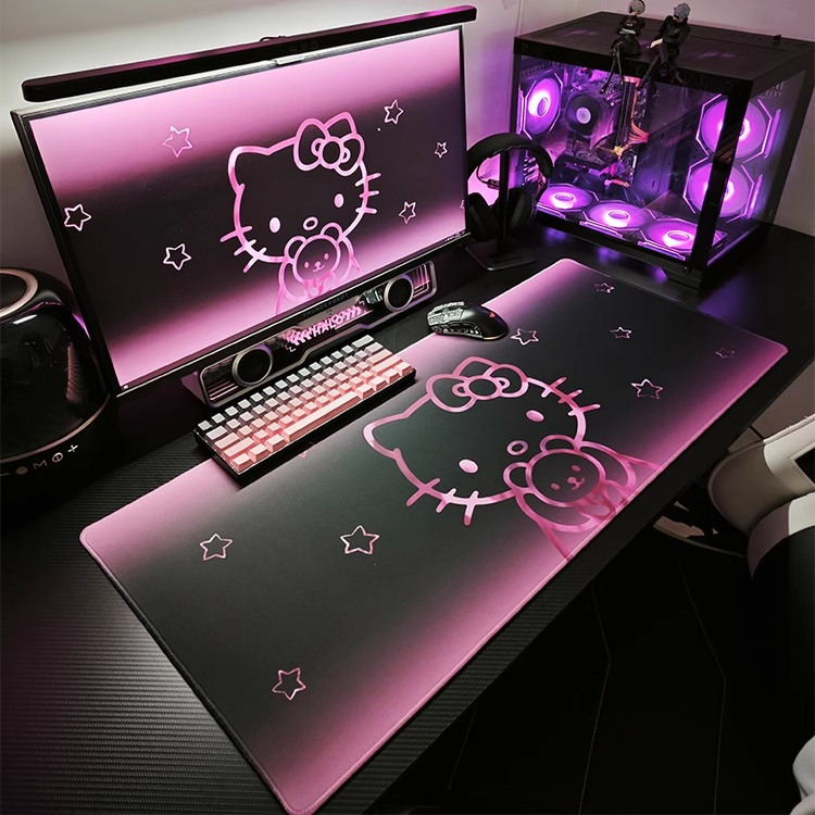 天益皮具凯蒂猫高级感渐变鼠标垫