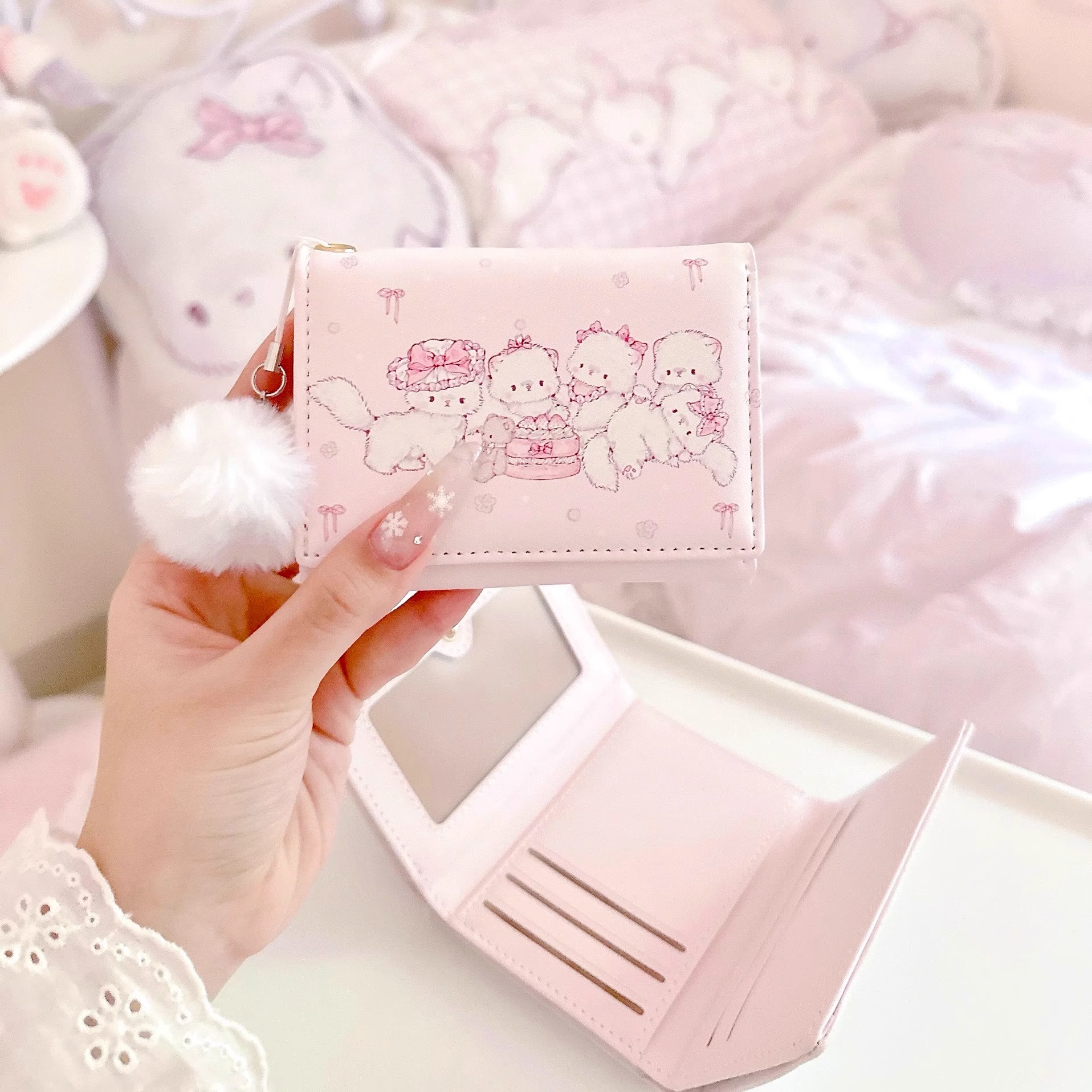 2025新款猫咪钱包少女心可爱便携