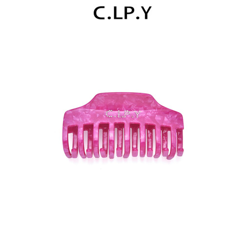 C.LP.Y简约烫钻logo抓发夹