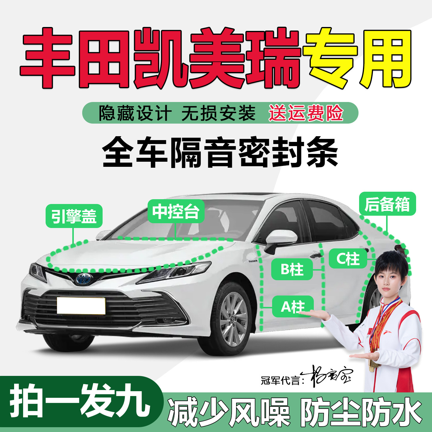 热销丰田凯美瑞专用隔音密封条