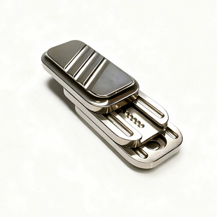 TC4钛合金抛光利是糖复合推牌机械叮叮中板啪啪币edc解压玩具潮玩