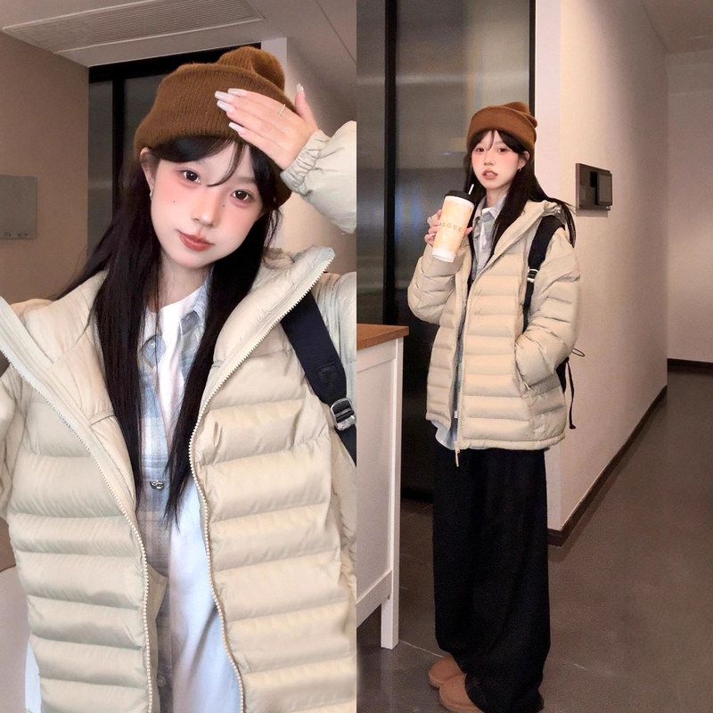 轻薄鸭绒袄1羽绒服短流行的女装外套鸭鸭轻薄绒内胆羽绒外套超值