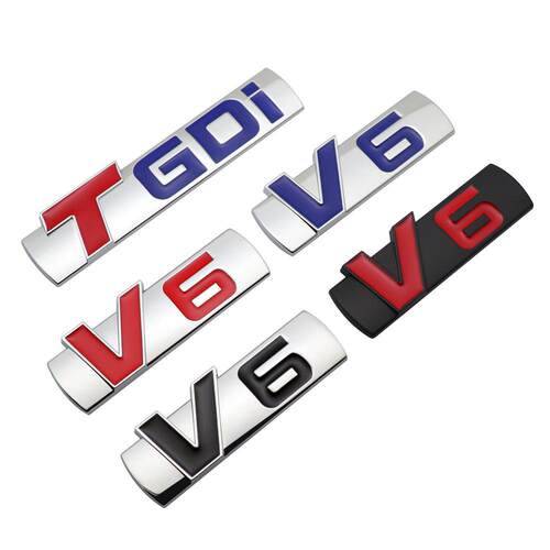 适用于吉利博越新帝豪博瑞后车标TGDI V6尾标车身贴侧标贴