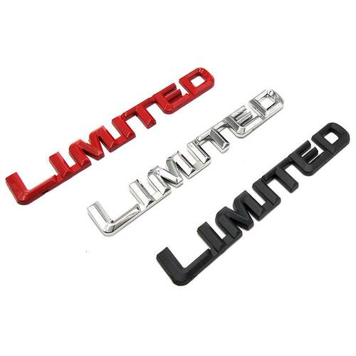 新款汉兰达斜体LIMITED车贴 全金属新汉兰达车标 车尾四驱改装