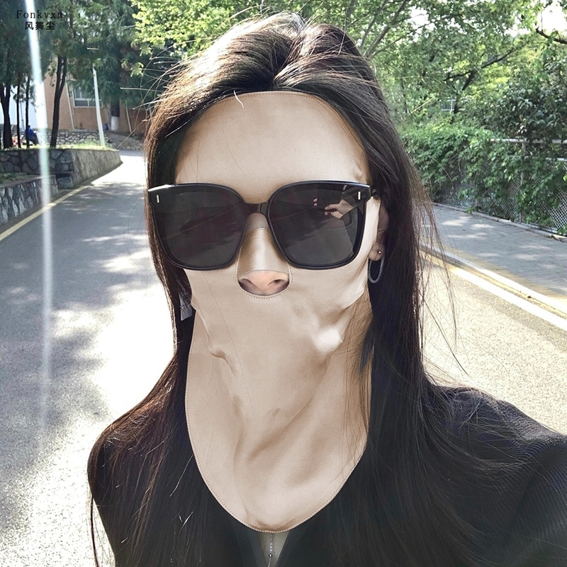 100%防晒面罩睡眠透气桑蚕丝女