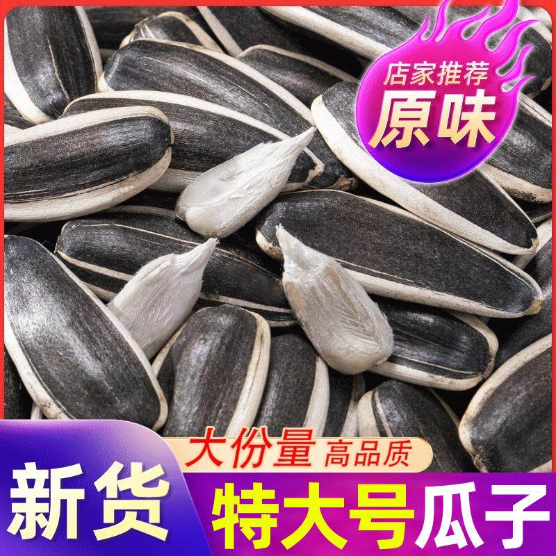内蒙古363特大号原味瓜子葵瓜子2025新货大颗粒生葵花籽炒熟年货 - 实物图