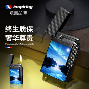 高端黄铜男士 商务朗声打火机充气定制刻字高档礼物送男友官方正品