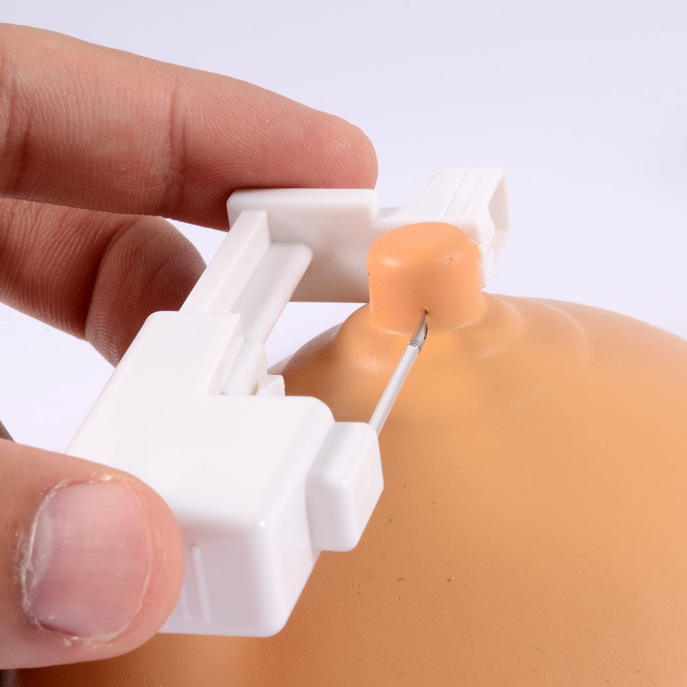 肚脐钉穿刺工具安全人体穿孔枪钛 乳环舌钉唇钉眉骨钉耳骨钉穿刺