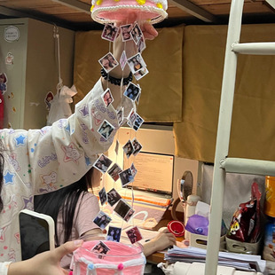 生日蛋糕扭扭棒手工diy材料包照片收纳盒惊喜盒子桌面摆件送闺蜜