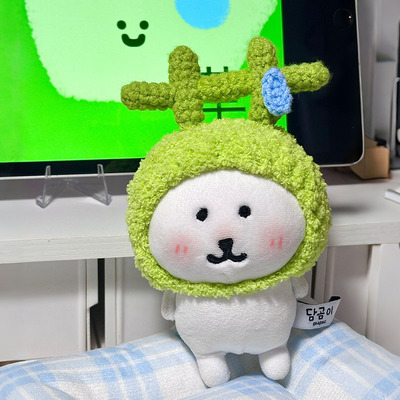 10厘米自嘲熊的针织小草头套！