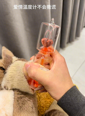 爱情温度计沸腾手持升温爱心喷泉