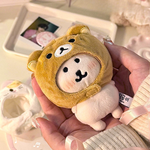 自嘲熊娃衣10厘米轻松熊毛绒头套