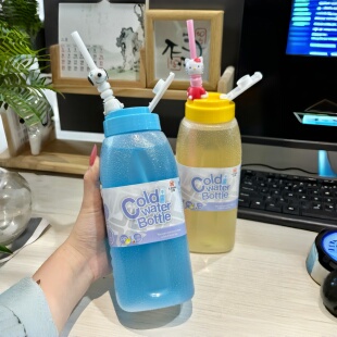 便携式冷水壶夏季冷水杯防摔大容量运动太空随手杯冷萃果茶饮料瓶