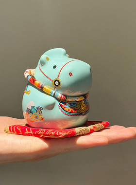 今年用这个陶瓷抱富马存钱了～