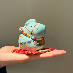 【抱富马】2026新年装饰摆件马年吉祥物陶瓷小马储钱罐送朋友礼物
