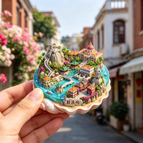 厦门鼓浪屿金属冰箱贴旅游纪念品
