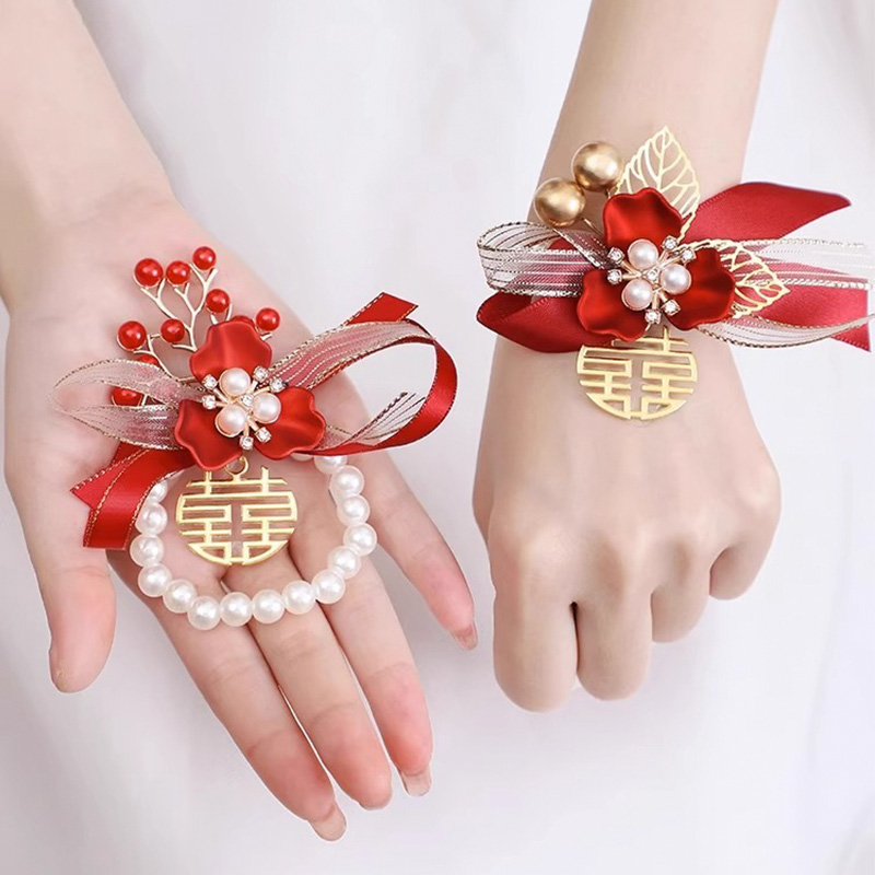 春司结婚手腕花森系高级感