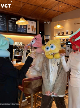 【预定】比奇堡的居民们海绵宝宝U型枕派大星午睡枕圣诞礼物枕头