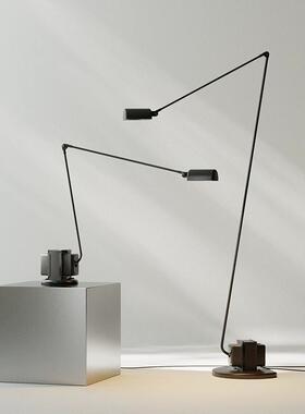 工厂意大利Lumina落地灯设计师简约复古风客厅书房可调节摇臂阅读