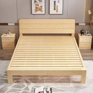 纯实木床工厂直销床1.5米简易床出租房专用经济床带抽屉现代简约