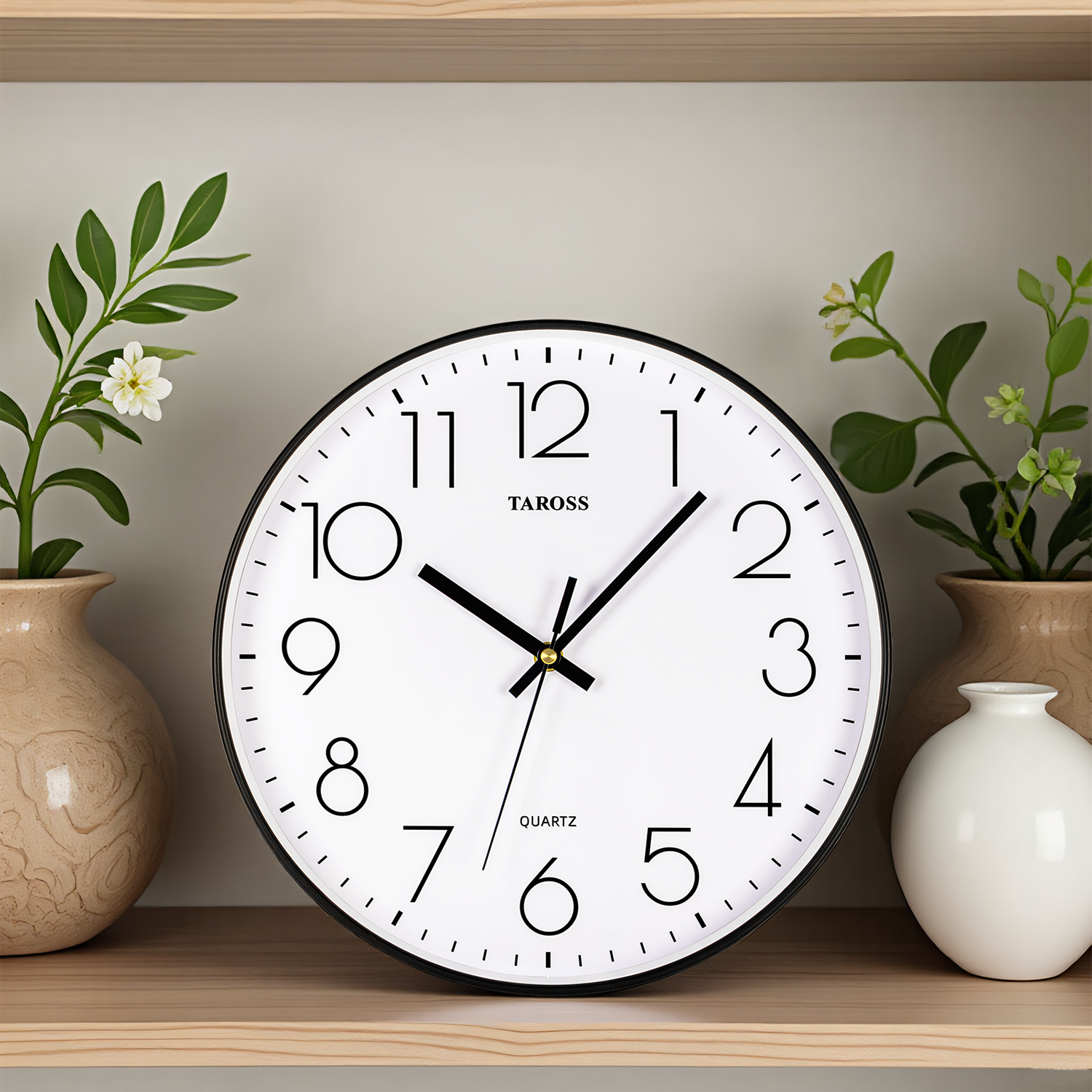客厅挂钟TAROSS圆形简约装饰时钟