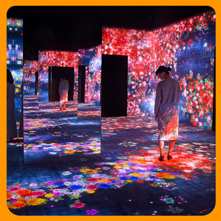 游乐场3d全息沉浸式投影互动游戏墙面地面设备餐厅酒店婚礼宴会