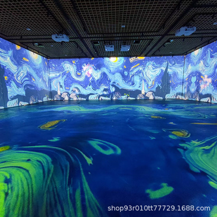 5d全息投影空间全息展厅餐厅宴会厅沉浸式多功能展厅墙面地面投影