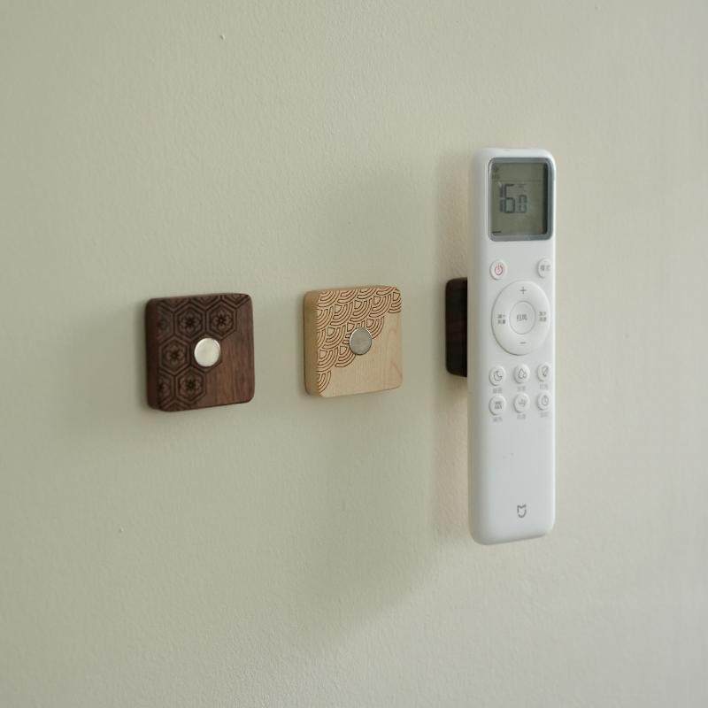 实木电视空调遥控器收纳磁吸贴壁挂式免打孔收纳挂钩墙面吸盘,家居饰品,装饰挂钩,淘宝优惠券,粉丝福利购,淘宝优惠卷