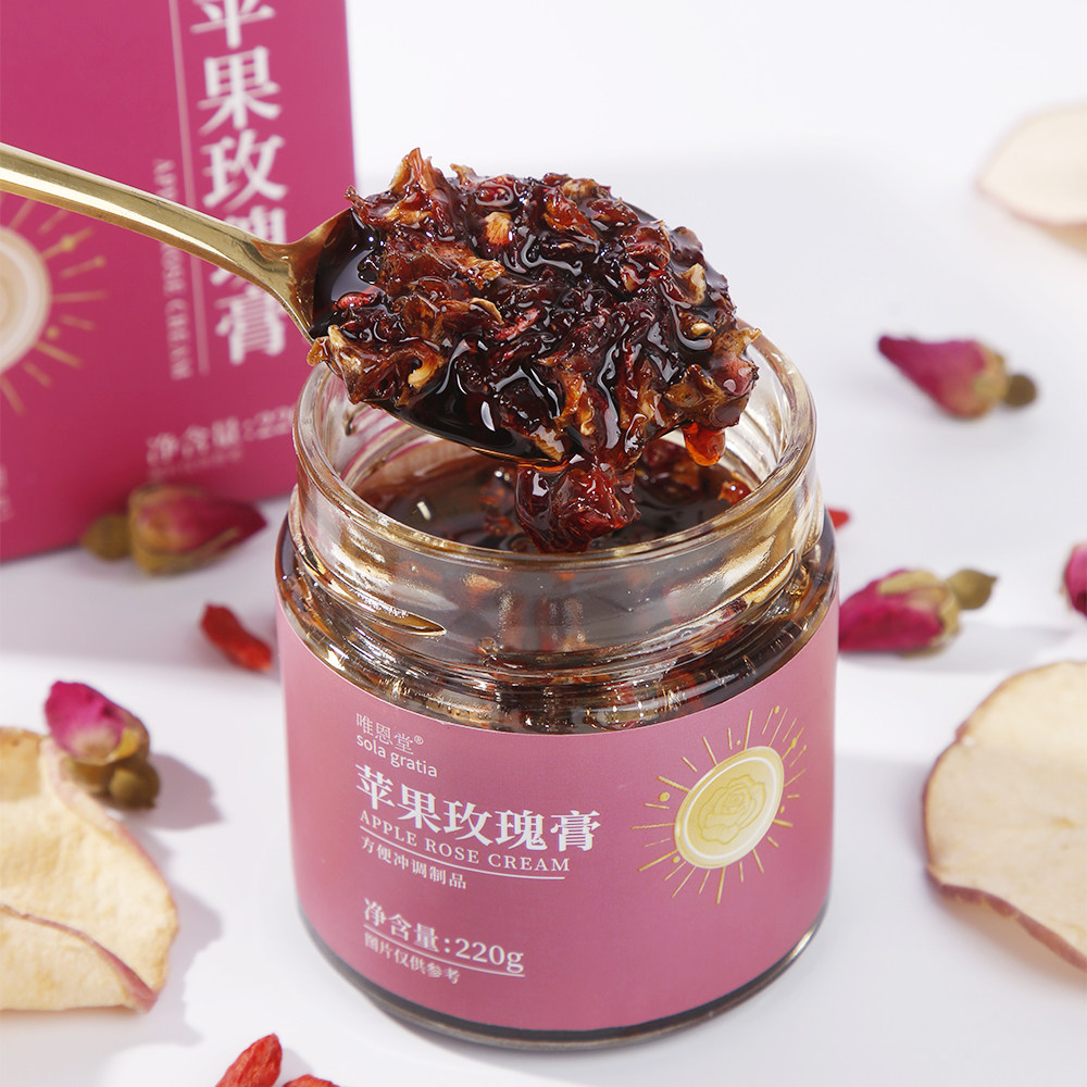 苹果玫瑰膏女士滋补膏方无化学添加古法熬制220g,传统滋补营养品,养生膏,淘宝优惠券,粉丝福利购,淘宝优惠卷