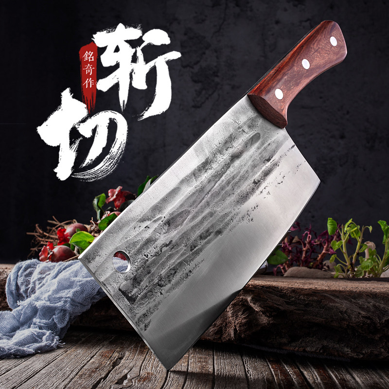 专业猪肉刀屠宰切割肉档斩剁砍大骨羊排猪脚加厚锻打不锈碳钢锋利