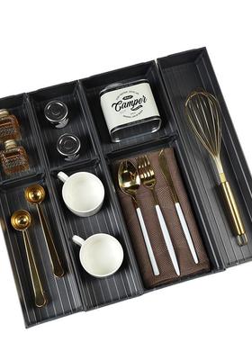 样板间厨房软装饰品摆件整体橱柜抽屉收纳盒展示小饰品刀叉铲勺组