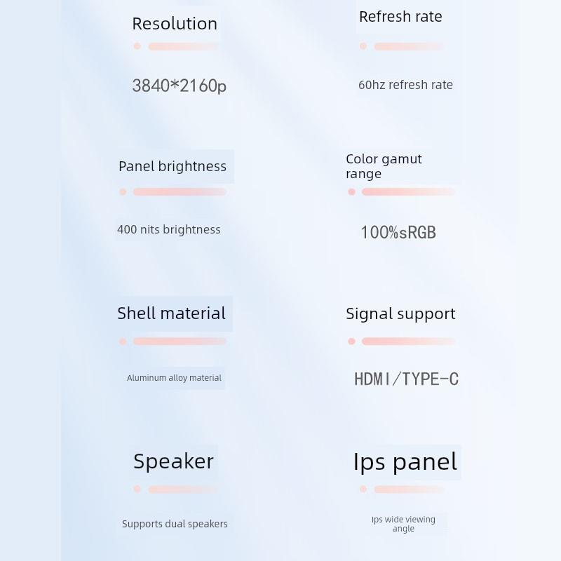 13寸便携4k显示器电脑分屏移动便携显示器台式电脑扩展副屏