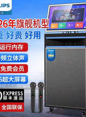 飞利浦SD299plus新户外广场舞视频k歌音响大功率18寸低音炮点歌机