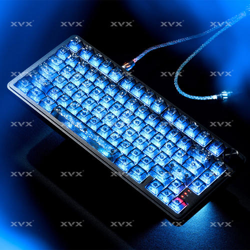 XVX冰碳纹键帽雾透碳纤维侧刻