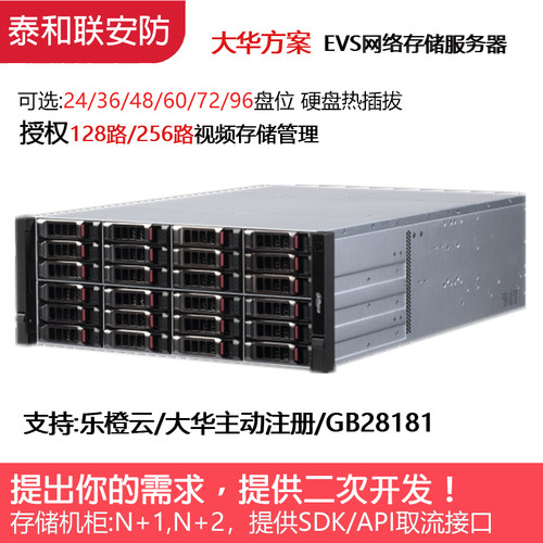 16盘位64路4K高清网络硬盘录像机