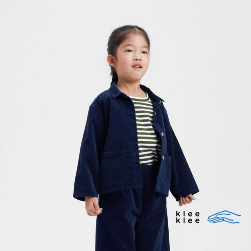 kleeklee环保棉灯芯绒翻领夹克