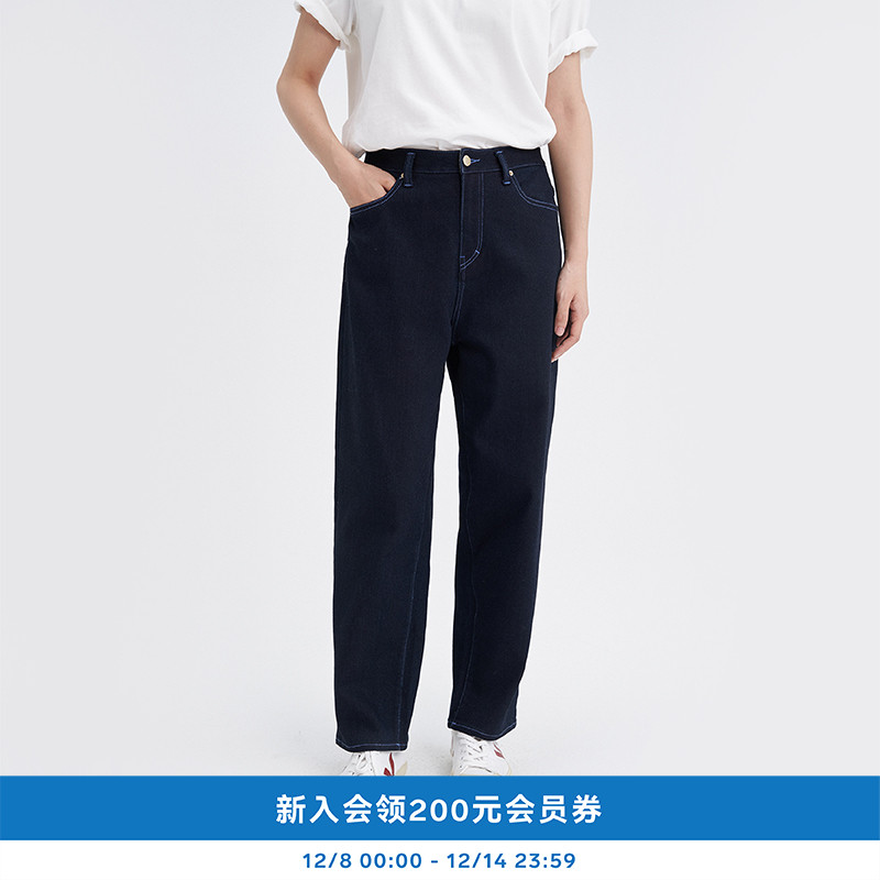 25年冬季起绒牛仔锥裤