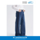直筒休闲宽松牛仔裤 环保棉经典 K0253PA21 klee秋冬女装 klee
