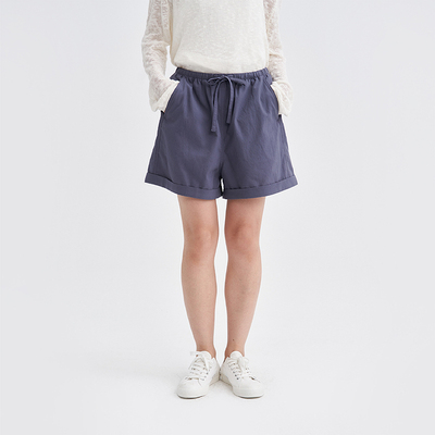 夏女士环保棉纱罗棉布短裤