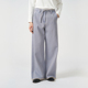 长裤 环保棉土地染腰带复古毛边直筒裤 K0251PA06 klee25春女装 klee