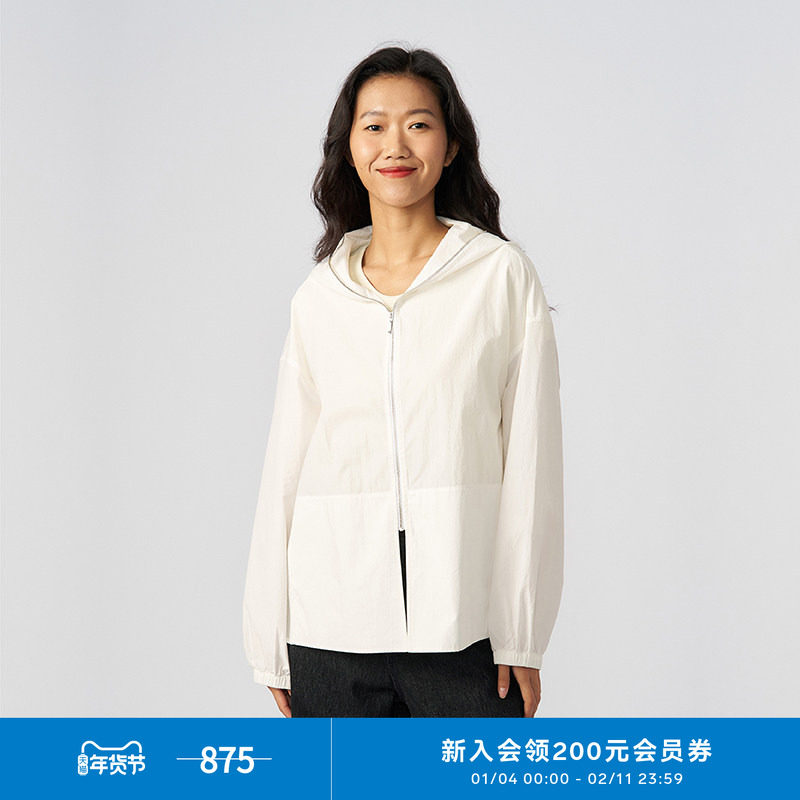 klee klee夏女装环保棉丝棉薄棉布休闲随性百搭耐看拉链连帽外套,女装/女士精品,短外套,淘宝优惠券,粉丝福利购,淘宝优惠卷