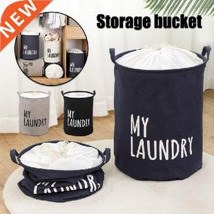 Large Foldable Basket Drawstring Capacity Laundry