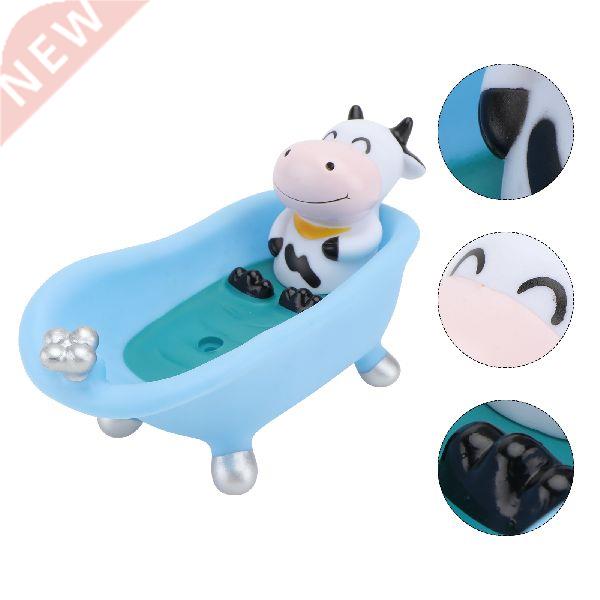 Soap Holder Box Dish Bathtub Tray Cartoon Drain Bathroom