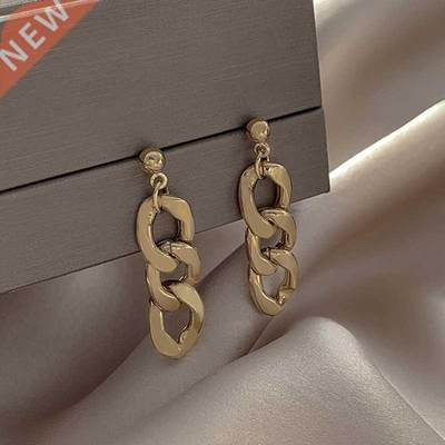 Fashion Simplicity Female Lock Chain Earrings Jewelry For