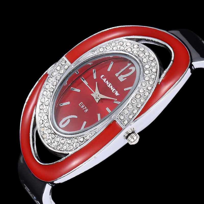MONTRE FEMME CREATVE LUXURY WOMEN RHNESTONE BRACELET WATCH