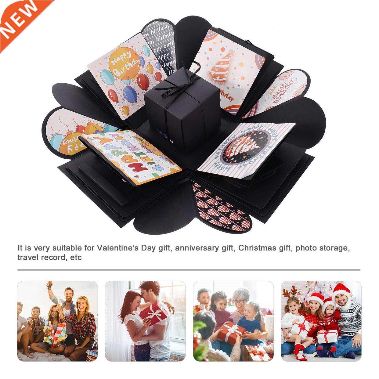 1pc quadrilateral storage box explosion gift box photo