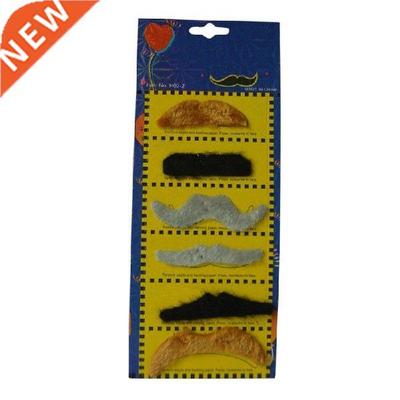 6Pcs/set Fake Beard Photo Booth Props Fake Mustache Cute