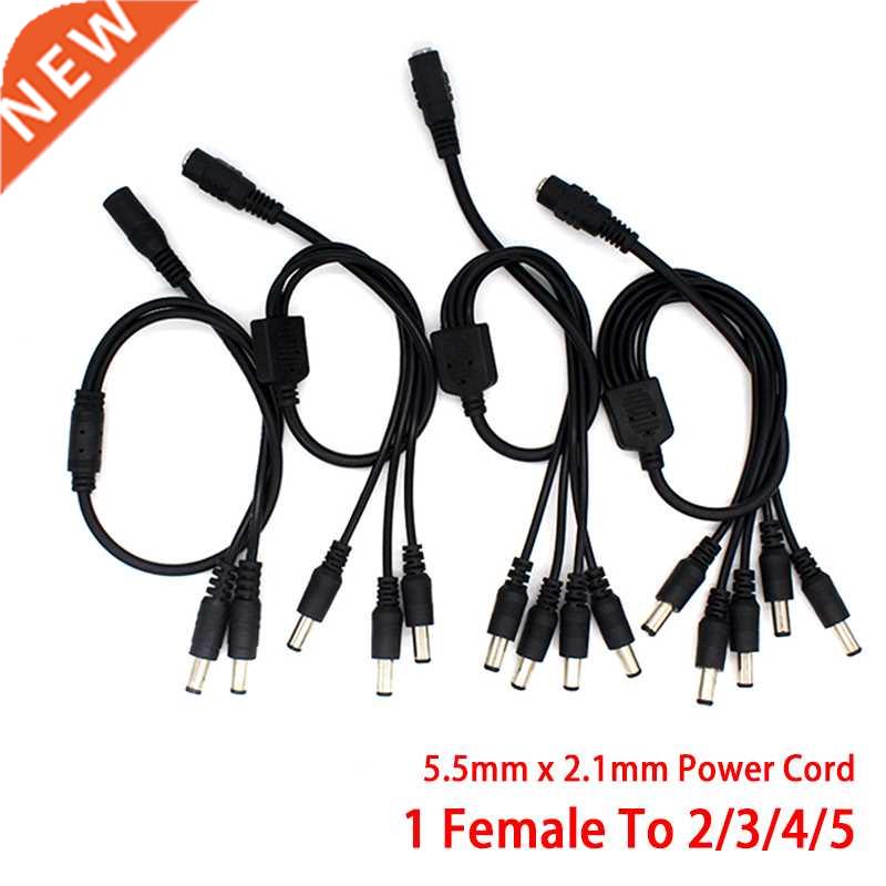 DC Power Splitter 12V 1 Female To 2 3 4 8 Male Cable Connect