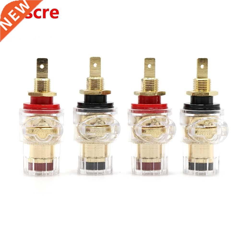 4Pcs Gold Plated Brass Binding Post ,Binding Post Female Soc