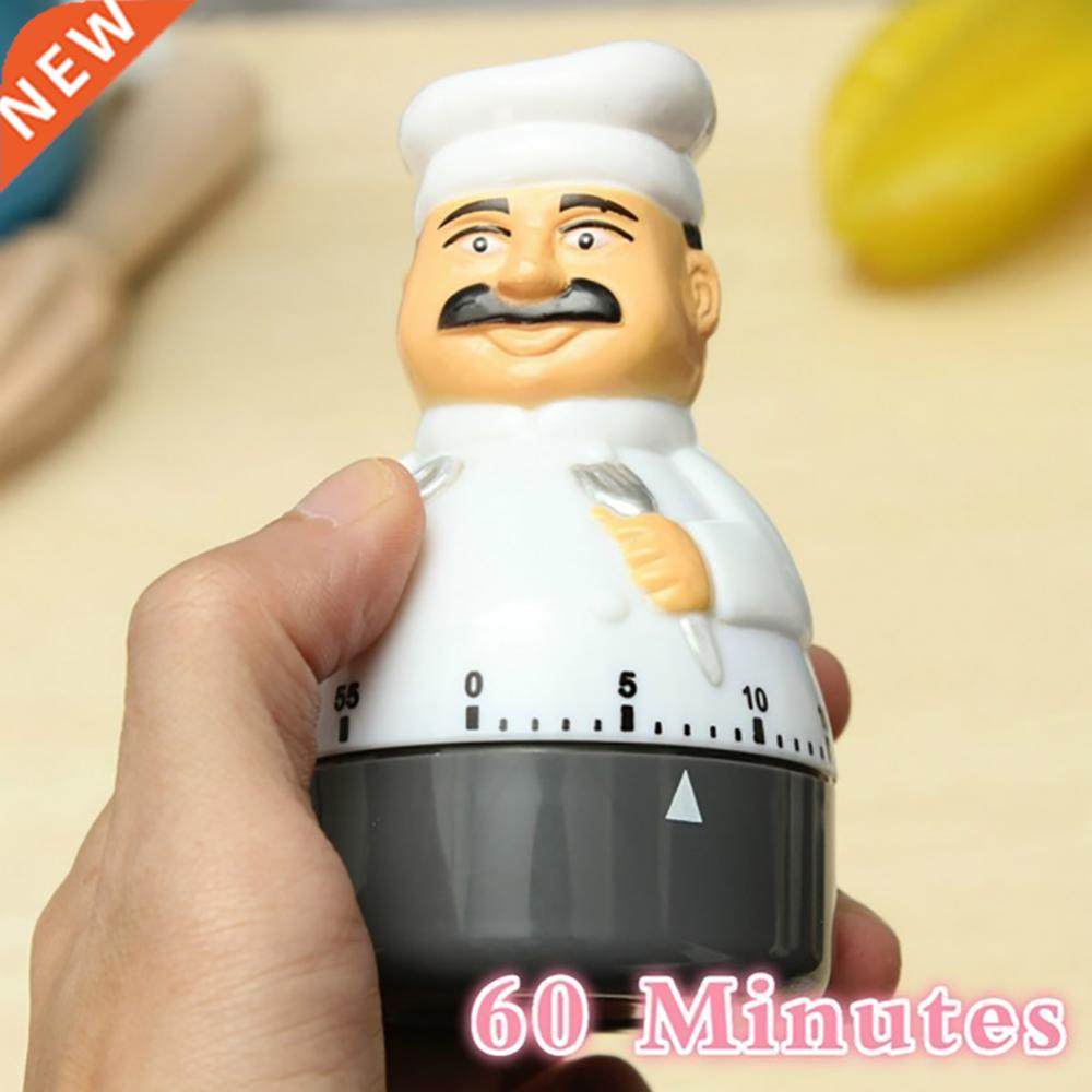 60 minute plastic timer mechanical hot funny uncle chef